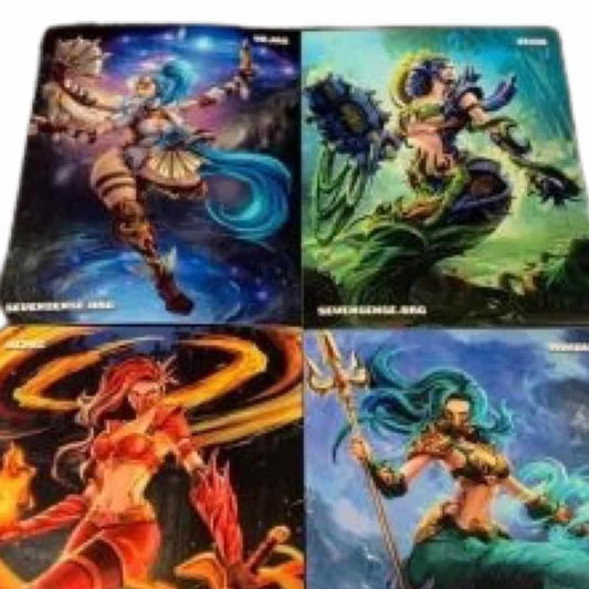 Quadrasesery / Element Goddesses: Shinji - 4 Sticker Set (2.5 x 3.5")
