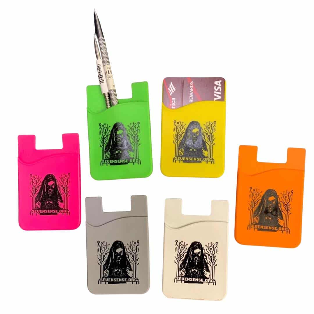 Silicone Wallet Sleeve (with peel-off/ optional adhesive backing)