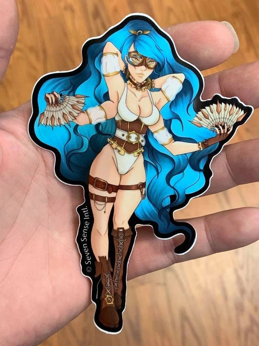 Vejas / Wind Goddess: Big 5" - High Quality Vinyl Sticker