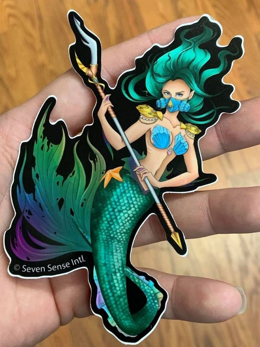 Vanduo / Water Goddess: Big 5" - High Quality Vinyl Sticker