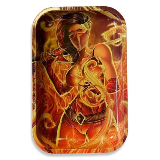 Ugnis / Fire Goddess 7.5" x 11.25" Rolling Tray (Signature Series)