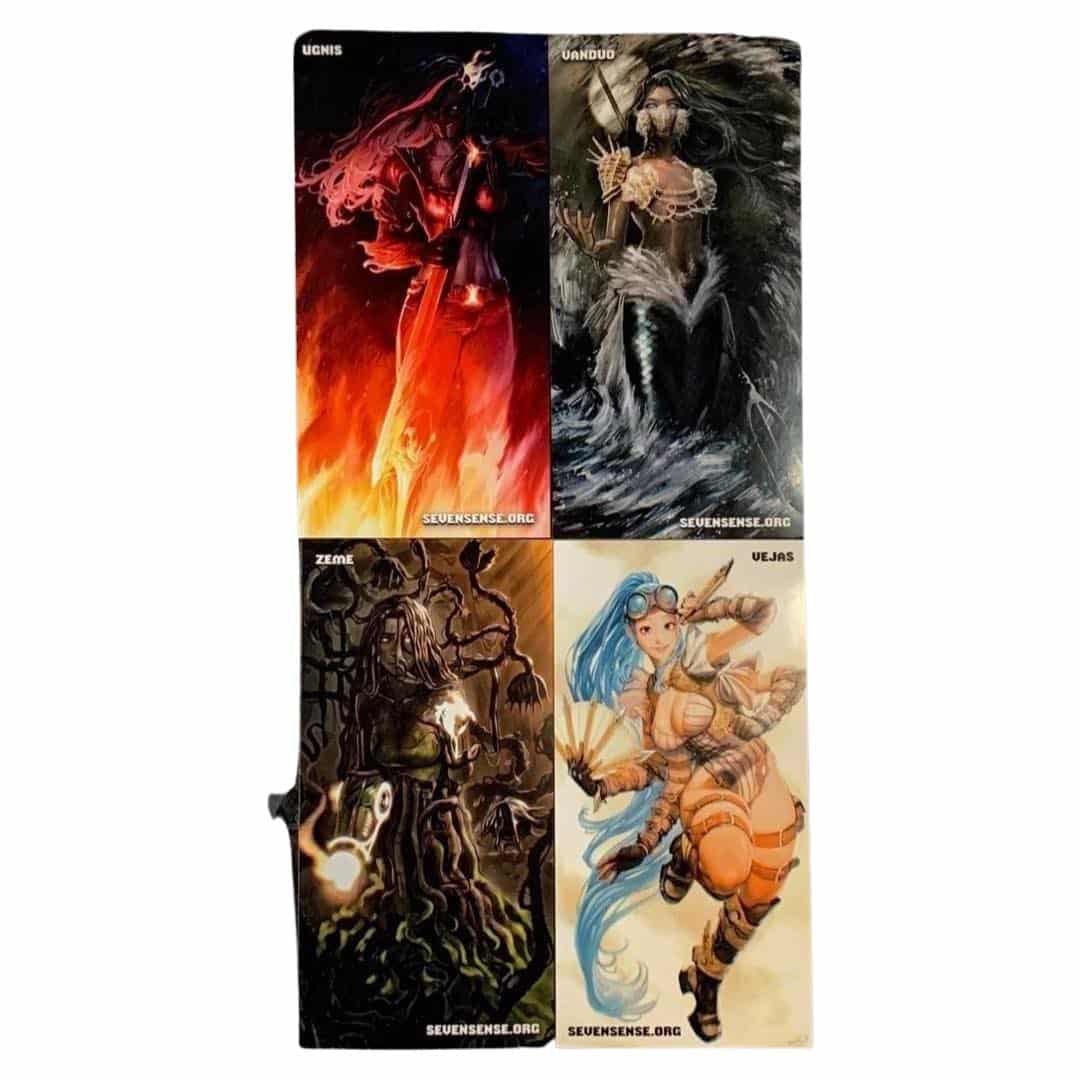 Quadrasesery / Element Goddesses: Marcos Jo - 4 Sticker Set (2 x 4")