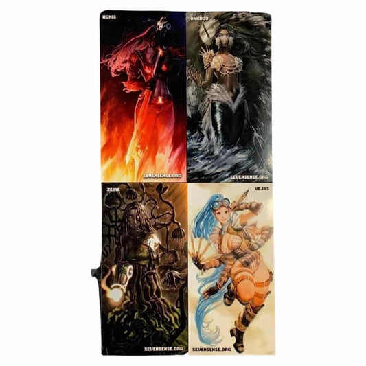 Quadrasesery / Element Goddesses: Marcos Jo - 4 Sticker Set (2 x 4")