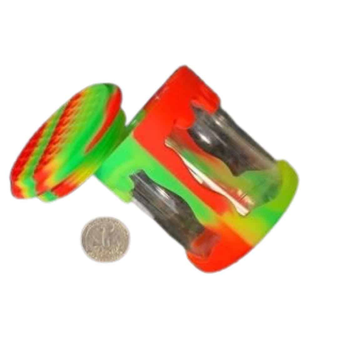 Silicone / Glass Storage Jar - 2.25 x 2.5"