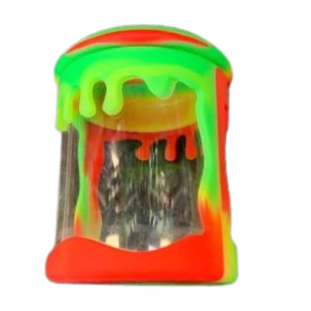 Silicone / Glass Storage Jar - 2.25 x 2.5"