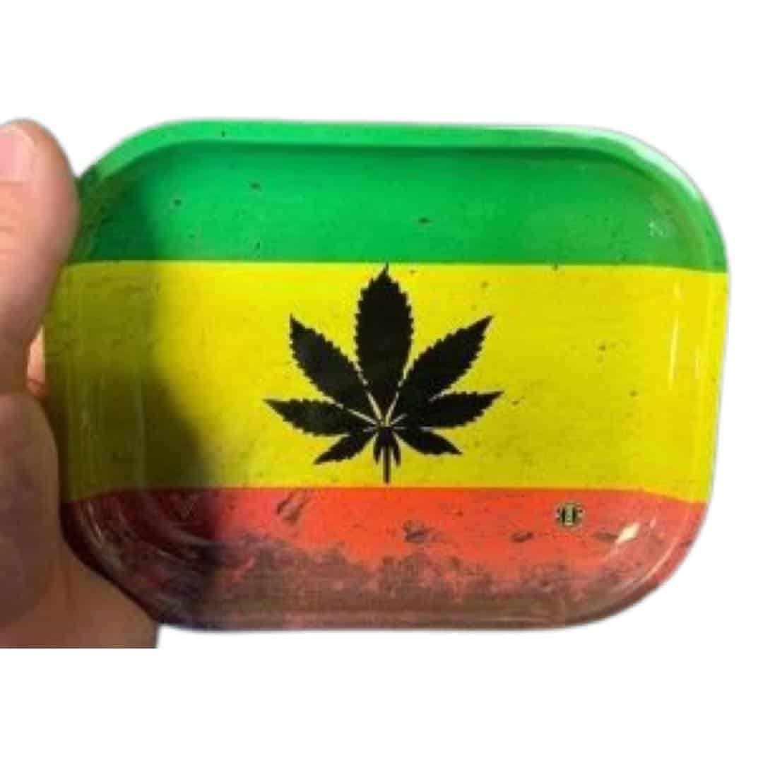 Rasta Leaf Rolling Tray
