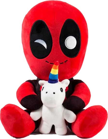 Deadpool With Unicorn Plushie