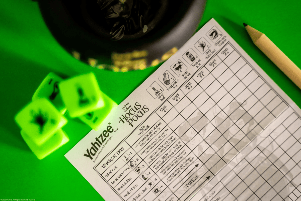Hocus Pocus Yahtzee