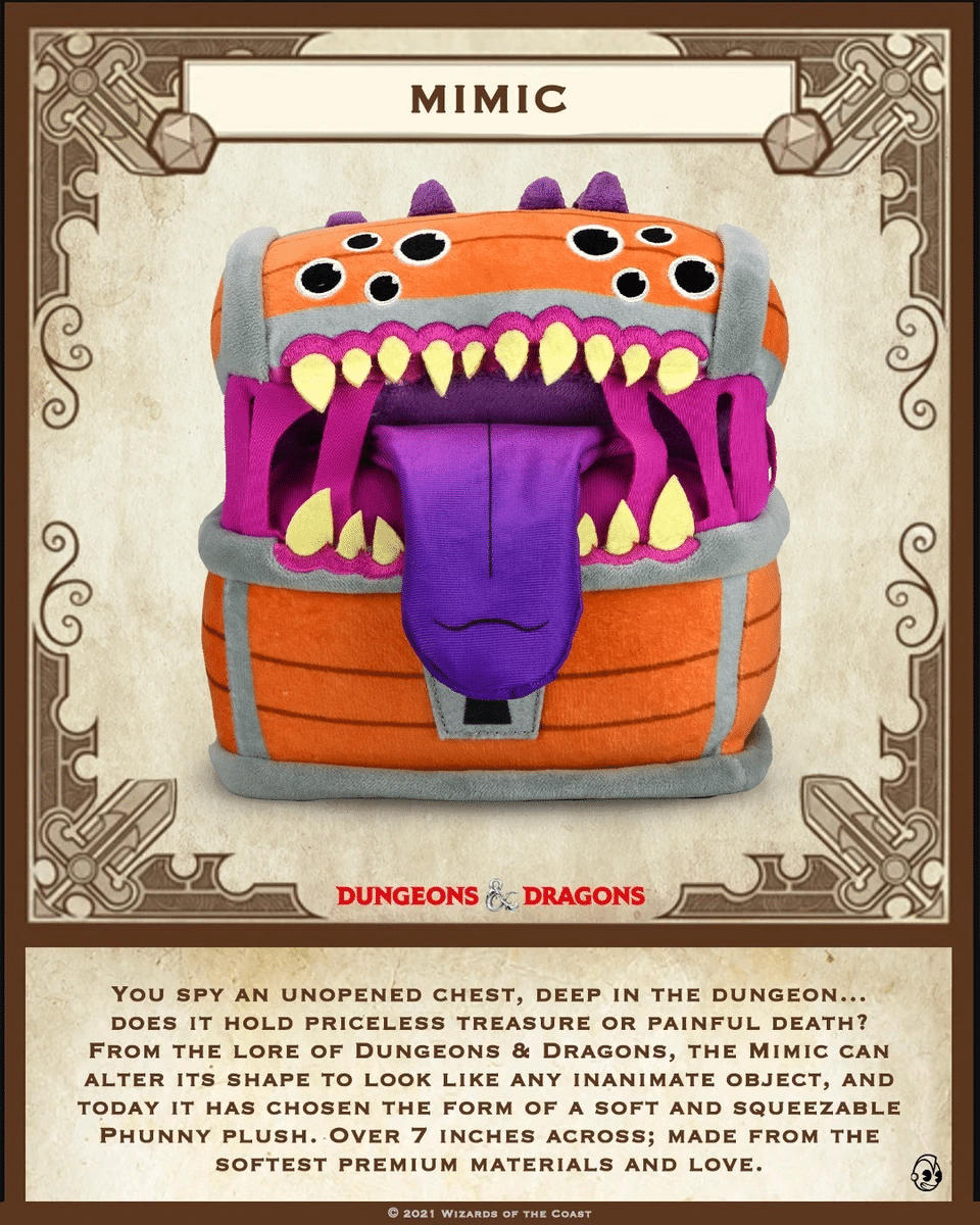 Dungeons & Dragons Mimic Plushie