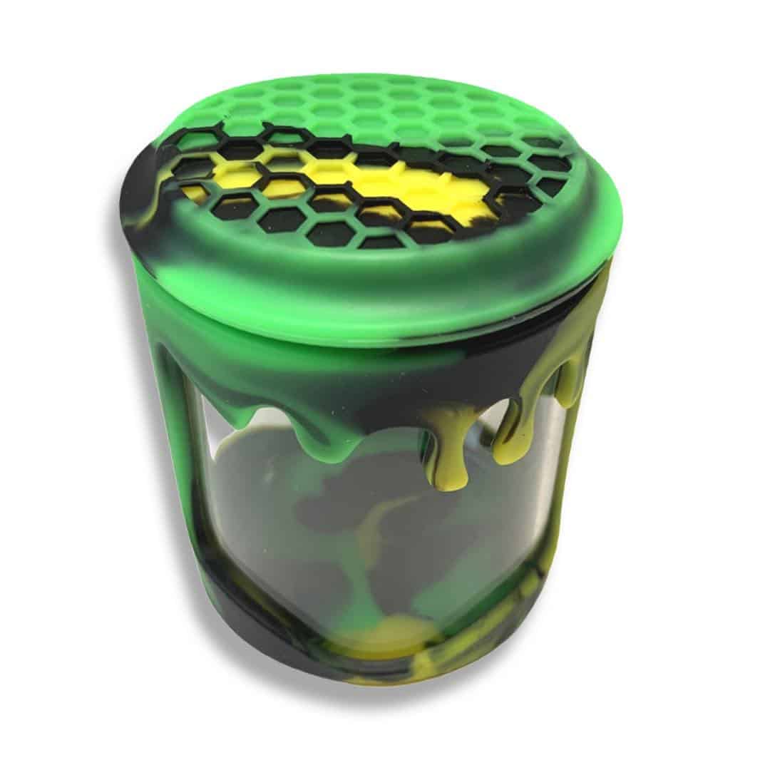 Silicone and Glass Jar