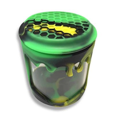 Silicone and Glass Jar