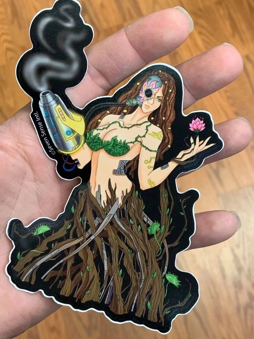 Zeme / Earth Goddess: Big 5" - High Quality Vinyl Sticker