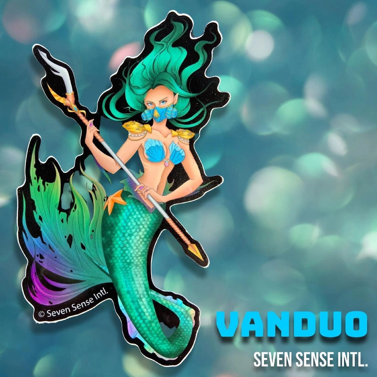 Vanduo / Water Goddess: Big 5" - High Quality Vinyl Sticker