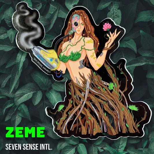 Zeme / Earth Goddess: Big 5" - High Quality Vinyl Sticker