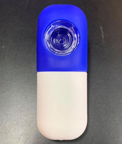 The Chill Pill Pipe with removeable glass bowl