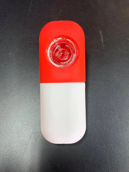 The Chill Pill Pipe with removeable glass bowl
