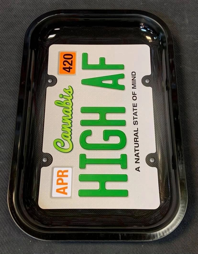 High AF - Natural State of Mind - 420 Rolling Tray 7.5" x 11.25"