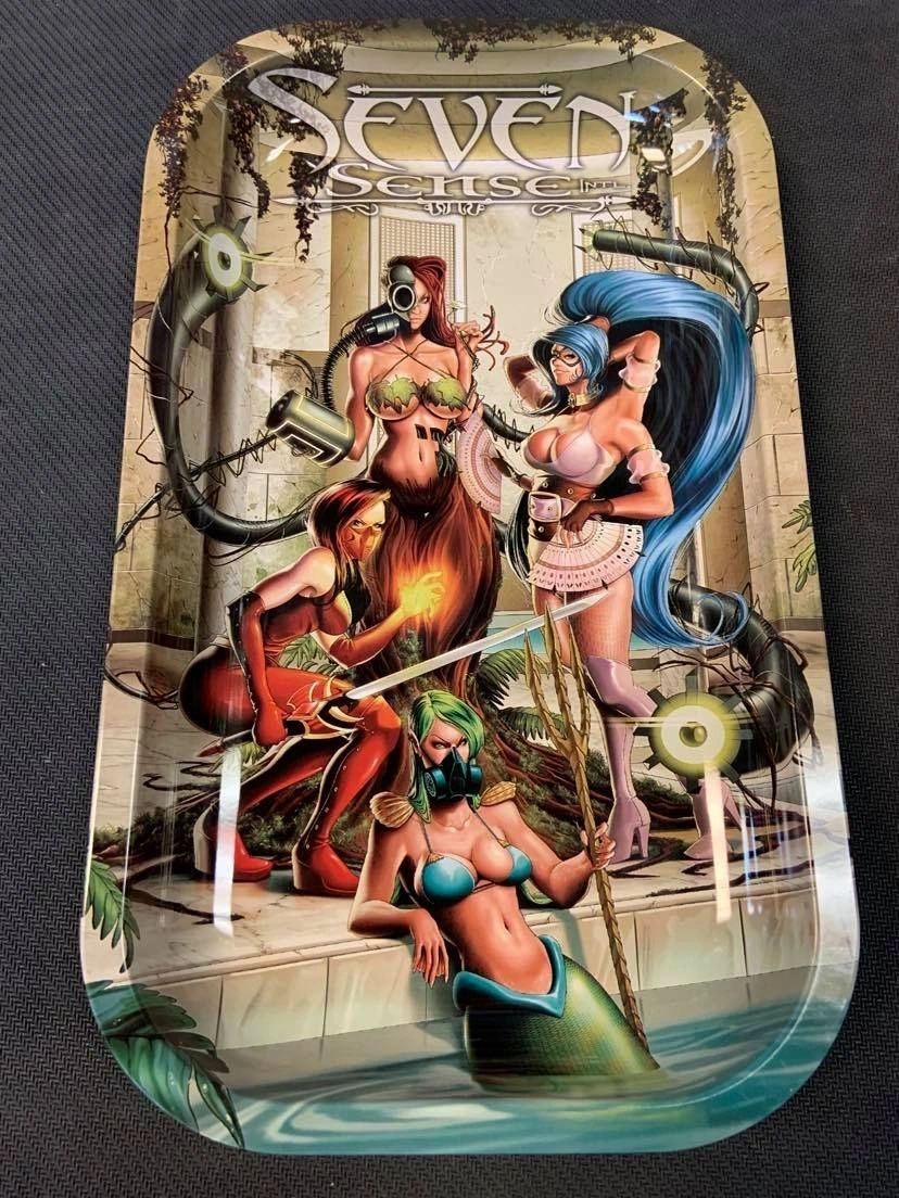 Quadrasesery: "The Temple" - 10.75" x 6.25" Rolling Tray