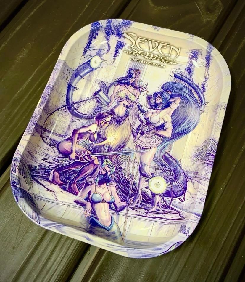 Quadrasesery: "The Temple" (Limited Edition Sketchwork Design) tray