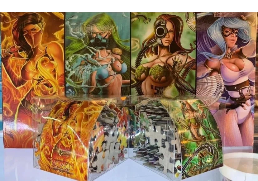 Quadrasesery aka Element Goddesses (Set of 4) Puzzles (via Venezuela)